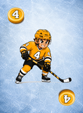 Joueur 4 - Jaune dore